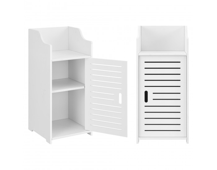 Шкаф за баня Svanvik, размери 72x32x32 см,  Бял цвят