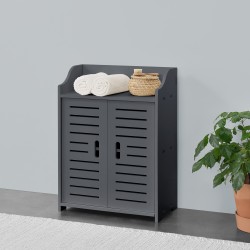 Шкаф за баня Trosa, размери 62x45x25 см, WPC,  Тъмносив цвят - Sonata G