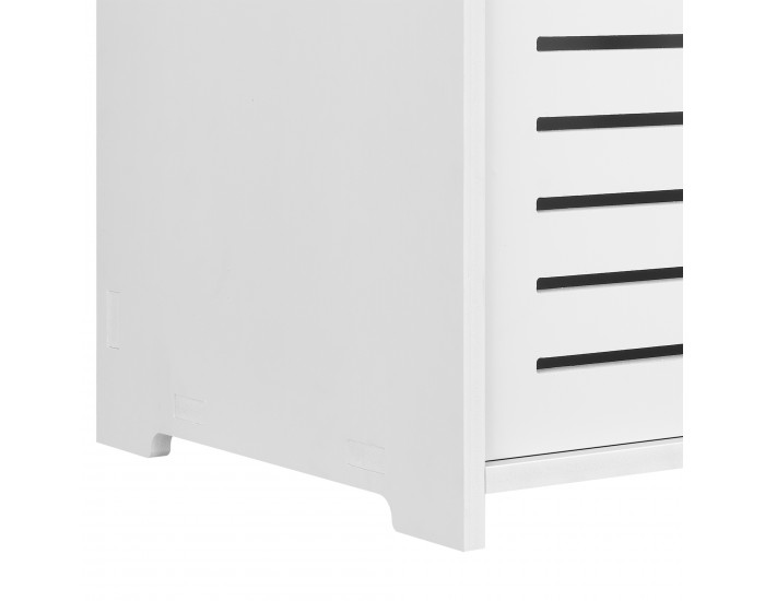 Шкаф за баня Trosa, размери 72x60x32 см, WPC,  Бял цвят