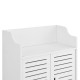 Шкаф за баня Trosa, размери 72x60x32 см, WPC,  Бял цвят