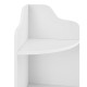Ъглов рафт Bjurholm  с 4 рафта, размери  90x28x28см,  бял цвят
