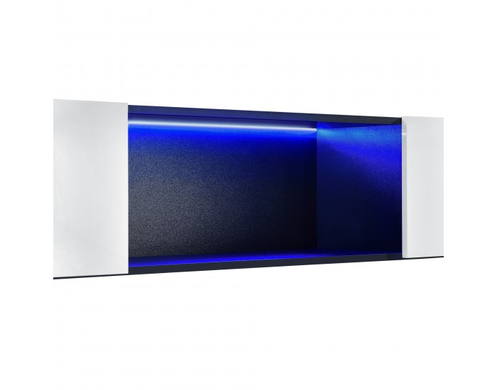 Шкаф за стенен монтаж  Thabong, 150 x 30 x 30 cm, с LED осветление, 2 вратички, 1 рафт, ПДЧ