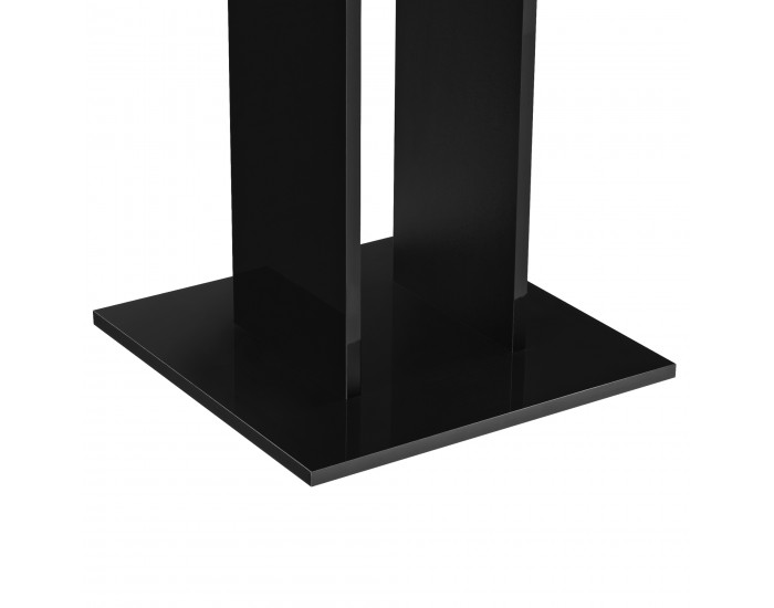 Трапезна маса Lindesnes, 65 x 65 x 78 cm, ПДЧ, Черен гланц