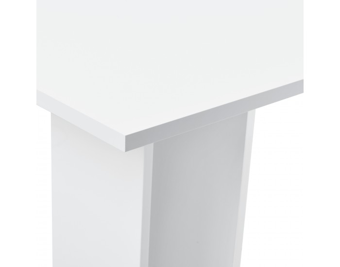 Трапезна маса Lindesnes, 65 x 65 x 78 cm, ПДЧ, Бял гланц