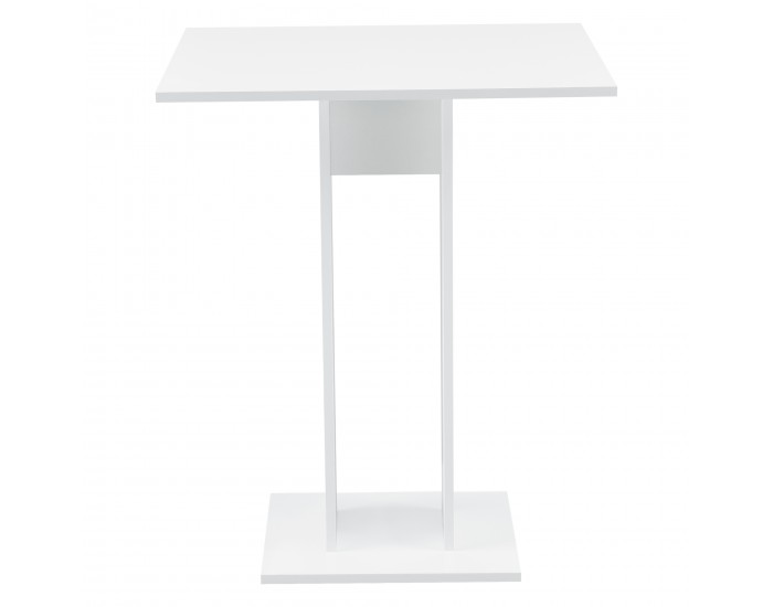 Трапезна маса Lindesnes, 65 x 65 x 78 cm, ПДЧ, Бял гланц