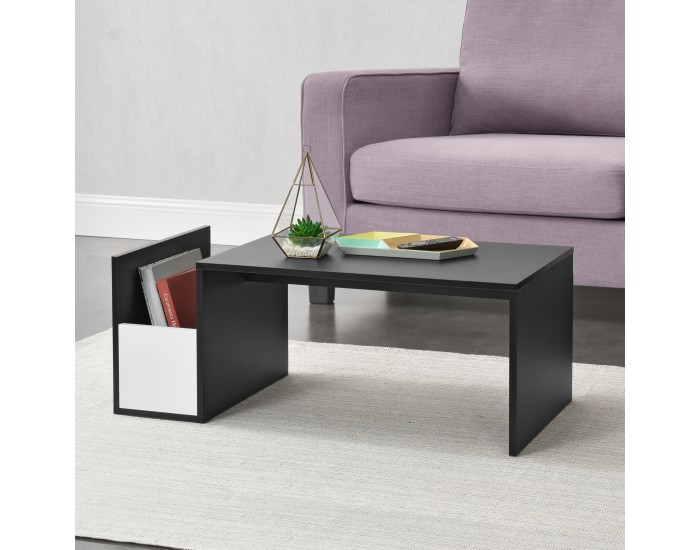 Маса за кафе Bollnäs, размери 90x45x35 см, рафт Черен