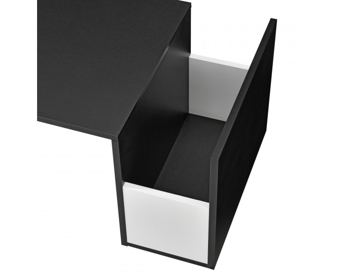 Маса за кафе Bollnäs, размери 90x45x35 см, рафт Черен