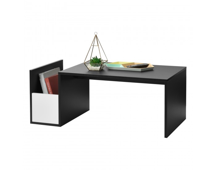 Маса за кафе Bollnäs, размери 90x45x35 см, рафт Черен