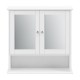 Шкаф за баня Linz, размери 58x56x13 см с огледало МДФ  Бял