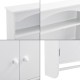 Шкаф за баня Graz, размери 61x53x15 см,  със закачалка за хавлии,  Бял цвят,  МДФ