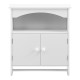 Шкаф за баня Graz, размери 61x53x15 см,  със закачалка за хавлии,  Бял цвят,  МДФ