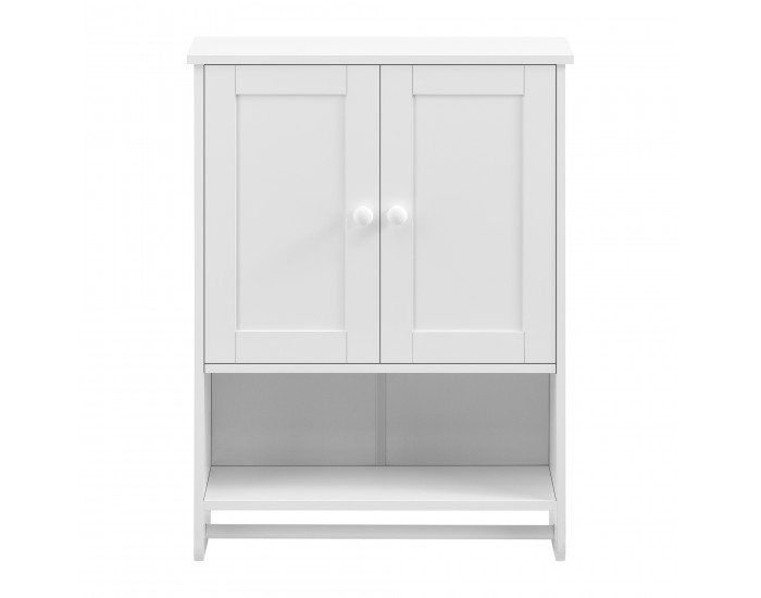 Шкаф за баня Щайр, размери 65x49x15 см,  Бял МДФ
