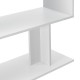 Бюро с рафтове Arendal,  форма L, ПДЧ, бял, 76,5 x 120 x 50 cm