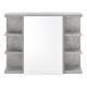 Шкаф за баня Harstad, размери 64x80x20 см, Бетонна визия