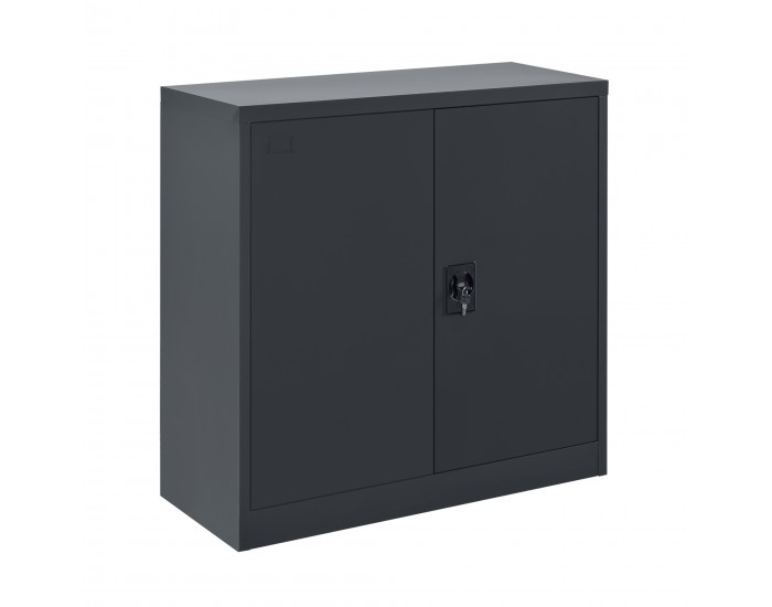 Шкаф за документи Molise, размери 90x40x90см стомана,  Тъмносив цвят