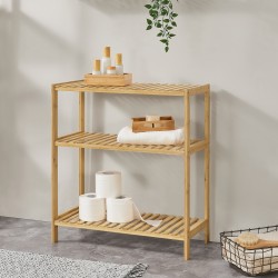 Бамбуков рафт Nyköping, размери  58 x 26 x 66 cm - Мебели от метал