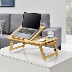 Бамбукова маса за лаптоп Trysil, размери 55x35x28 см  - Офис