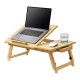 Бамбукова маса за лаптоп Trysil, размери 55x35x28 см