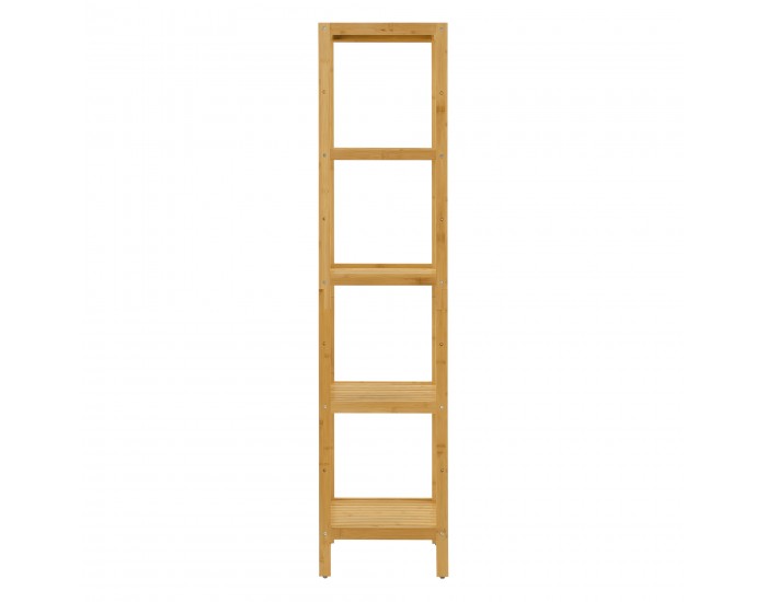 Рафт за баня Lierne с 5 рафта, размери 33x33x140см, бамбук