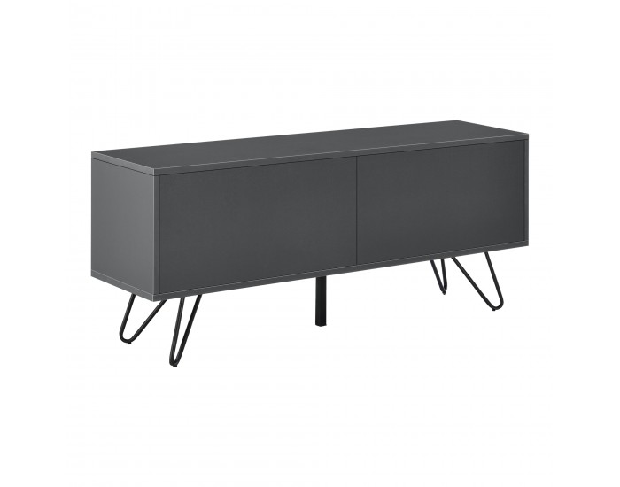 Бюфет Bollebygd, с 2 вратички за шкаф, размери 46,5x110x30cm, скрин, стенен шкаф, холен шкаф, метална рамка, тъмносив цвят Бюфет Bollebygd, с 2 вратички за шкаф, размери 46,5x110x30cm, скрин, стенен шкаф, холен шкаф, метална рамка, тъмносив цвят