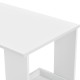 Бар маса Сьолвесборг, размери 120x45x106см,  за стенен монтаж,  Бял цвят