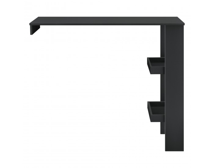 Бар маса Sölvesborg, размери 120x45x106см,  за стенен монтаж,  Черен цвят
