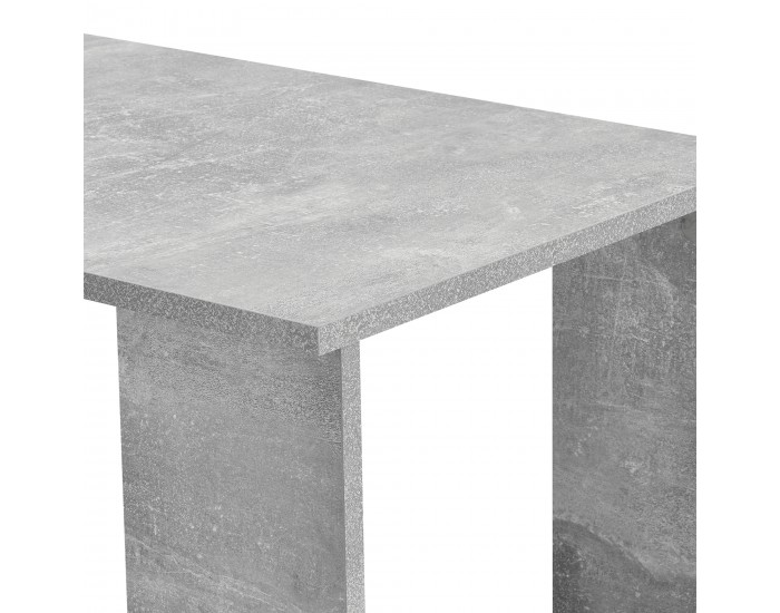 Бар маса Сьолвесборг, размери 120x45x106 cm, за стенен монтаж, бетонен вид цвят Бар маса Сьолвесборг, размери 120x45x106 cm, за стенен монтаж, бетонен вид цвят