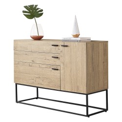 Бюфет Hylte, размери 115x40x79см,  Дъб,  Оптика - Шкафове, Витрини, Модулни секции