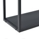 Стенен рафт Jelsa, размери 130x18x110cm,  метален рафт с 9 рафта,  индустриален дизайн, черен цвят