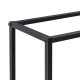 Стенен рафт Jelsa, размери 130x18x110cm,  метален рафт с 9 рафта,  индустриален дизайн, черен цвят