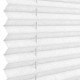 Хармоника роло/ плисираща щора 35x100 см - бяла - слънце и светлозащитна, пазеща сянка - без пробиване