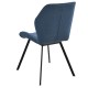 Трапезен стол Sarpsborg,  Комплект от 2 броя, тъмно син цвят