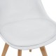 Трапезен стол Дубровник,  Комплект от 4 броя, размери 81x49 см,  Бял цвят