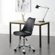 Офис стол Atherton,  имитация на кожа,  черен цвят