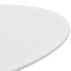 Маса за кафе Viborg, размери 109,5 x 59,5 x 39,5 cm, Бяла