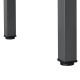 Трапезна Маса Хага, размери 120х60 см,  Стоманено,  Тъмно Сив цвят