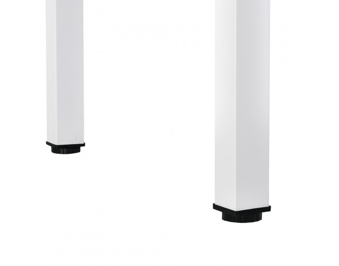 Трапезна Маса Хага, размери  120x60 см,  Стоманен Дъб,  Бял цвят