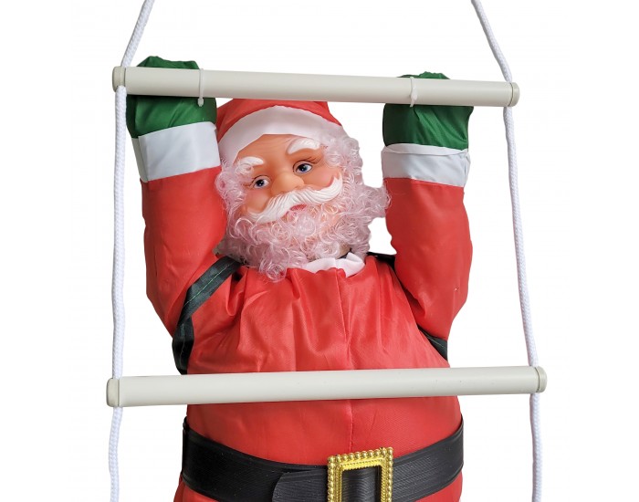 Дядо Коледа на стълба 85x40см подплатен
