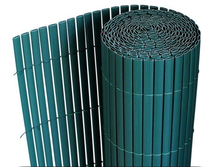 PVC плътна, непрозрачна ограда 90 x 300 cm, Зелена