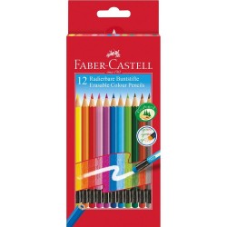 Faber-Castell Цветни моливи, изтриваеми, 12 цвята - Моливи и Аксесоари