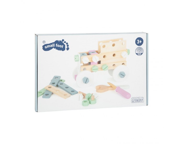 Small Foot Конструктор Влак, дървен, 12 х 12 х 0.5 cm Small Foot Конструктор Влак, дървен, 12 х 12 х 0.5 cm