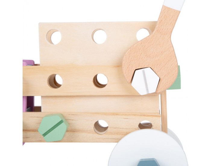 Small Foot Конструктор Влак, дървен, 12 х 12 х 0.5 cm Small Foot Конструктор Влак, дървен, 12 х 12 х 0.5 cm
