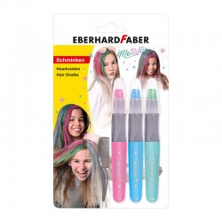 Eberhard Faber Пастели за коса, металик, 3 цвята - Eberhard Faber