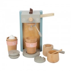 Small Foot Кафе машина Tasty, с аксесоари, дървена, 16 х 11 х 19 cm - Пъзели и Игри