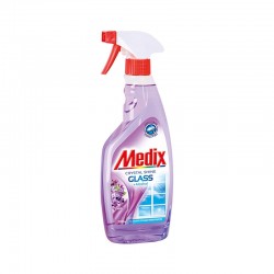 Medix Препарат за почистване на стъкла, с помпа, 500 ml, виолетов - Medix