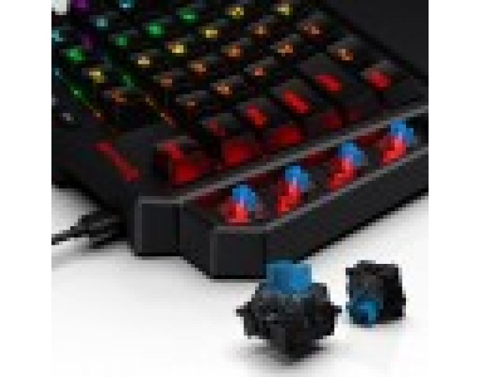 RGB механична геймърска клавиатура за една ръка Redragon Diti K585RGB