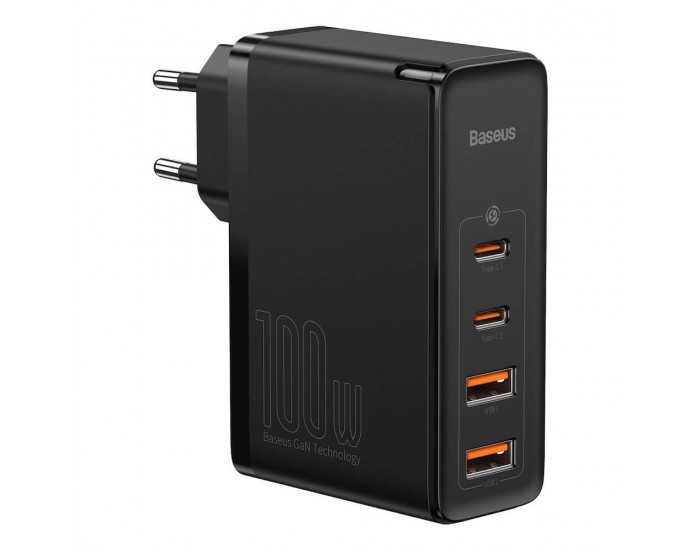 Зарядно устройство Baseus CCGAN2P-L01 GaN 2 Pro Charger 100W черно