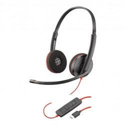Слушалки POLY BLACKWIRE C3220 209749-201 USB-C черни - Слушалки, Микрофони и Уеб Камери