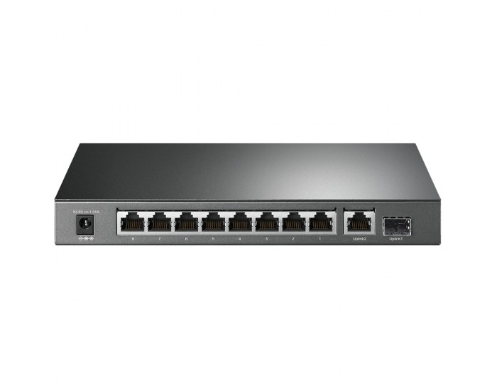 10-портов гигабитен настолен комутатор TP-Link TL-SG1210P с 8-PoE+ порта