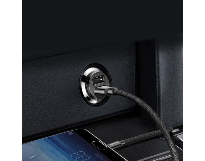 Зарядно за кола Baseus Grain Dual с два USB-А изхода 5V 3.1A, черно